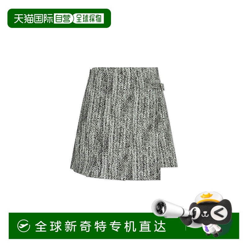 香港直邮GANNI 女士半身裙 W00546881371 SS2025 灰色 Patterned