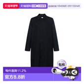 自营欧洲直邮Burberry 单排扣 黑色棉质格纹内衬隐藏式 博柏丽 男士