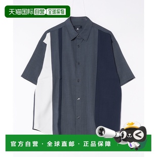 衬衫 1h可退 吸水速干半袖 NUMBER男装 纵向拼接设计 日本直邮BACK