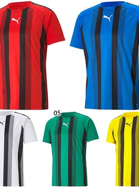 日本直邮PUMA 女士 球队条纹比赛衬衫足球服服装T恤 PUMA 705152