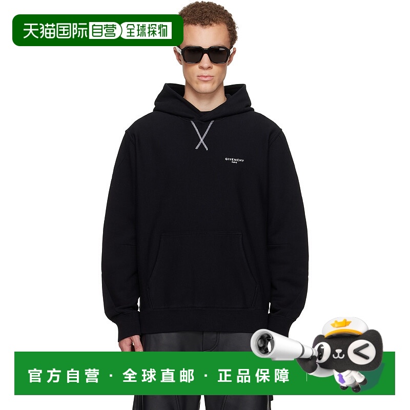 1h可退 香港直邮潮奢 Givenchy 纪梵希 男士 黑色 Couture Seam