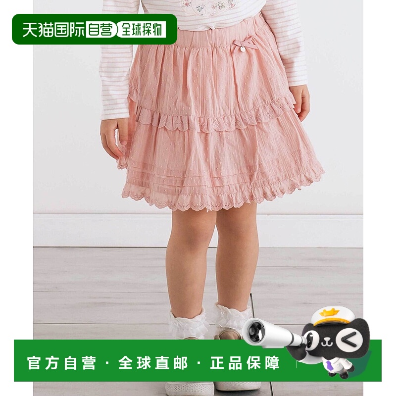 1h可退 日本直邮SLAP SLIP 女童草莓图案格纹吊带裙裤 181071514