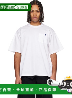 1h可退 香港直邮潮奢 Sacai 男士 白色 T 恤 SCM336 white白色 舒