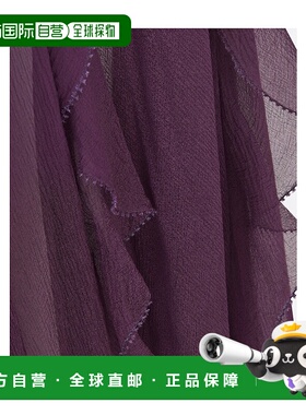 香港直邮DIOR 女士半身裙 311L15A6602X4730 SS2023 紫色 薄纱连