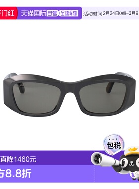 1h可退 香港直邮Balenciaga 巴黎世家 女士 醋纤灰色太阳眼镜 BB0