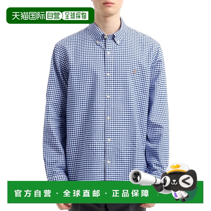 韩国直邮Polo RalphLauren拉夫劳伦男款长袖格子衬衫710792041005