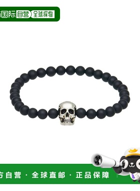 香港直邮mcqueen 亚历山大 麦昆 男士 手链 black黑色 舒适时尚