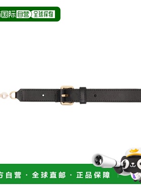 1h可退 香港直邮潮奢 Moschino 莫斯奇诺 女士 黑色 Soft Leather