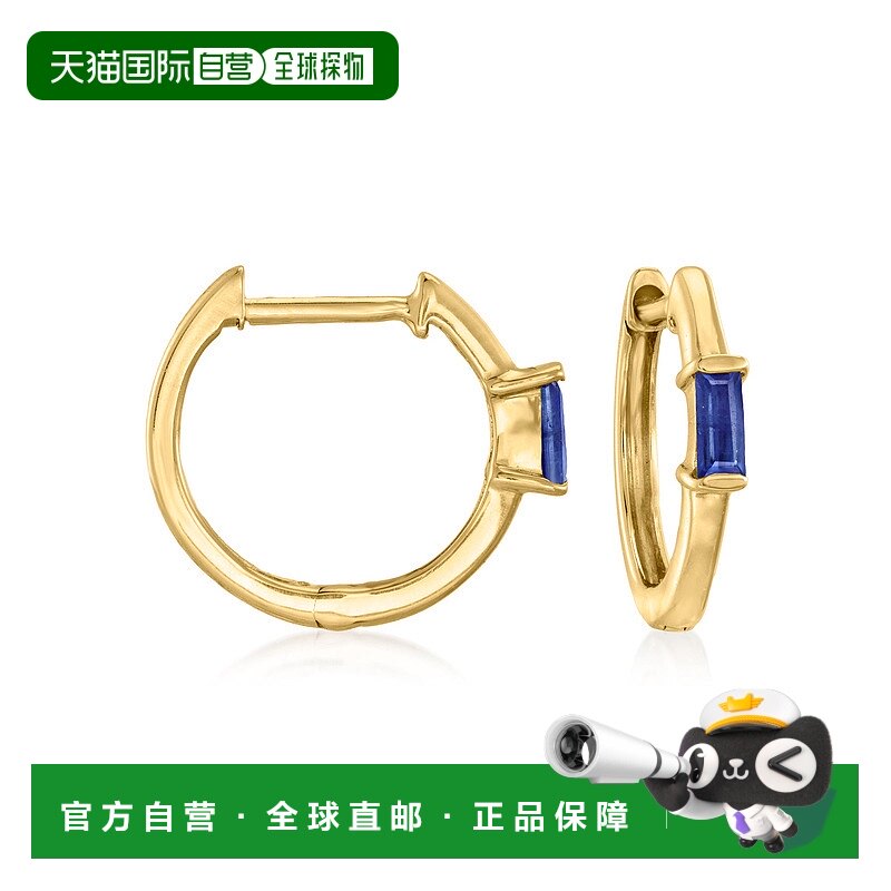 ��ɫ�� One Size ��Ӫ 14 �����ƽ� Ross-Simons ����ʯ Huggie Ȧ�ζ��� - ��ɫ