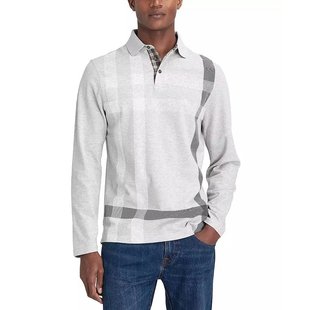 美国直邮Barbour 男士 Blaine 合身格子长袖 Polo 衫
