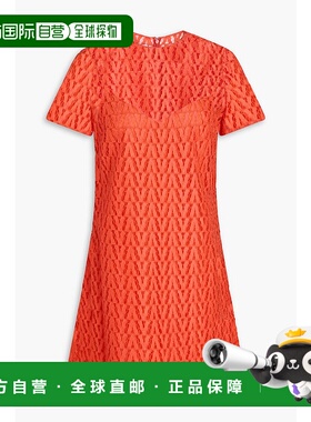 香港直邮Valentino 华伦天奴 女士 凸纹蕾丝迷你连衣裙 B3VAXJ26W