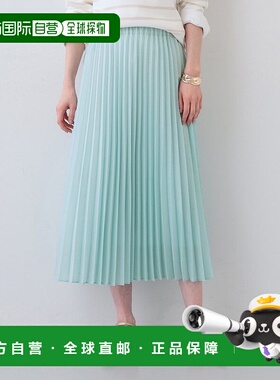 日本直邮INDIVI 可清洗腰橡筋风琴褶裙 [IN1249EW069718]针织衫