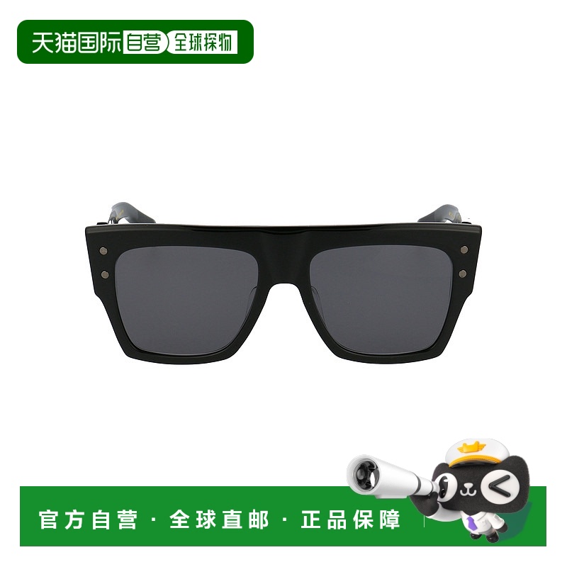 1h可退 香港直邮BALMAIN 女士太阳镜 BPS100C56C SS2025 黑色 B-I