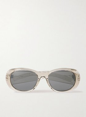 潮奢 Saint Laurent 圣罗兰 男士 圆框醋纤太阳眼镜 SL736