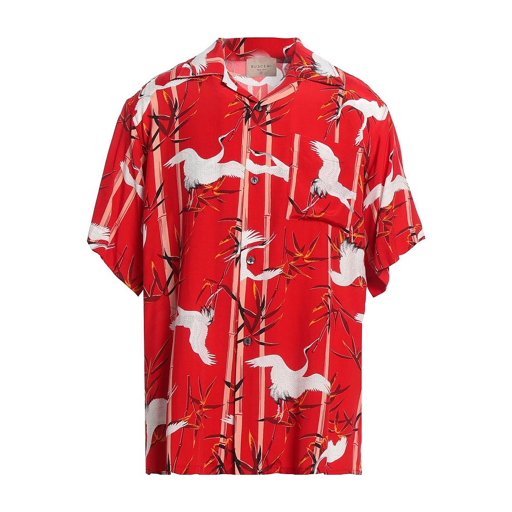 潮奢 Buscemi 布塞米 男士 花纹衬衫 red红色 舒适时尚