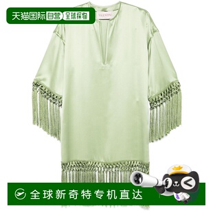 SS2025 1h可退 BVAEP190ER5F 香港直邮VALENTINO 绿色 女士连衣裙