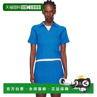 女士 蓝色 Cropped 1h可退 Knit Anderson Cable 香港直邮J.W.