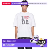 香港直邮潮奢 白色 Dsquared2 1h可退 二次方 男士 Vaquera 联名