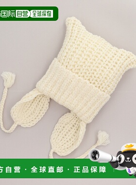 1h可退 日本直邮CA4LA 女装 羊毛 猫耳针织帽 宽松保暖耳 flap设