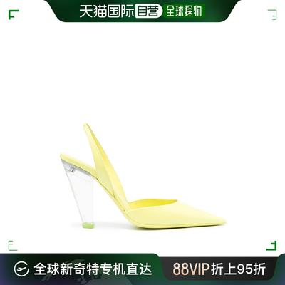 香港直邮潮奢 3JUIN 女士 鞋跟黄色高跟鞋 323S5001