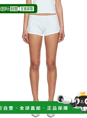 1h可退 香港直邮潮奢 Courreges 女士 蓝色撞色短裤 223JSH023JS0