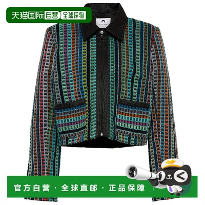 1h可退 香港直邮Marine Serre 女士 短款棉质厚绒布夹克 003716