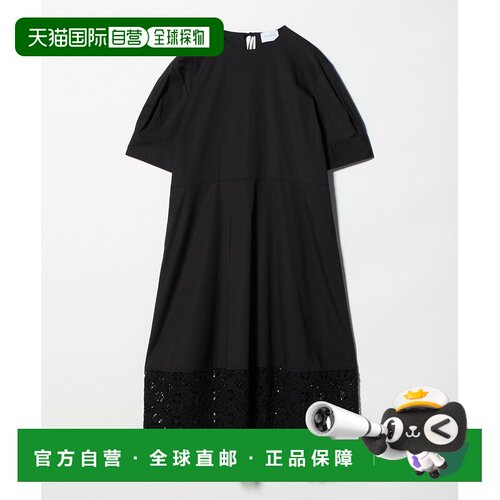 日本直邮UNITED ARROWS 女士 棉质混纺蕾丝拼接连衣裙 1526200000