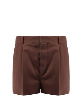 GUCCI 男士短裤 819269Z7AL12129 SS2025 棕色 Wool shorts