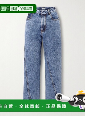 香港直邮Alaia 女士 拼接牛仔裤 AA9P1161T535A blue蓝色 舒适时
