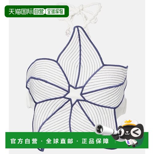 香港直邮FARM RIO 女士 Coast 星星挂脖亚麻混纺短款上衣吊带