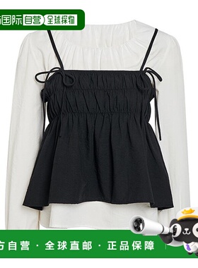 韩国直邮JJ JIGOTT 紧身层叠荷叶边上衣 女装GR4N0BL451