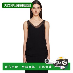1h可退 香港直邮toteme 女士 黑色 Chiffon Slip 上装 254WRT0564