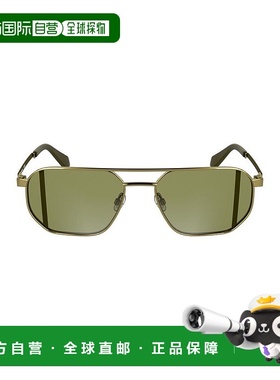 自营Calvin Klein Metal Men Men's Sunglass - gold 美国奥莱直