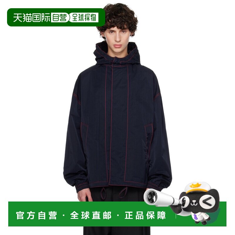 1h可退 香港直邮Bottega Veneta 葆蝶家 男士 海军蓝 Tech 夹克 7