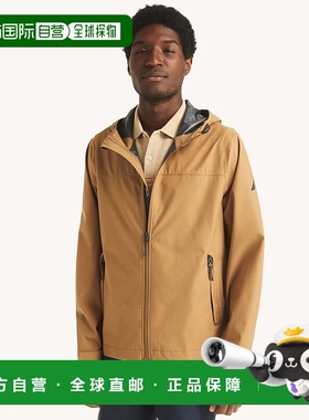 自营Nautica Mens Packable Seam-Sealed Jacket - sand shore 美