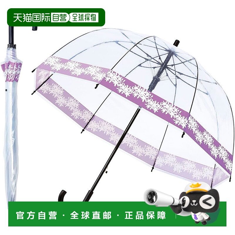 【日本直邮】Cogit  抗风柔韧大号圆顶伞 花朵款