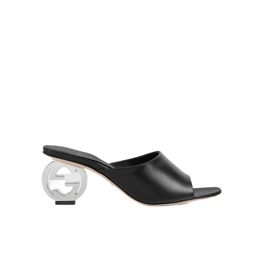 Gucci 互扣式G高跟凉鞋 772569C9D00