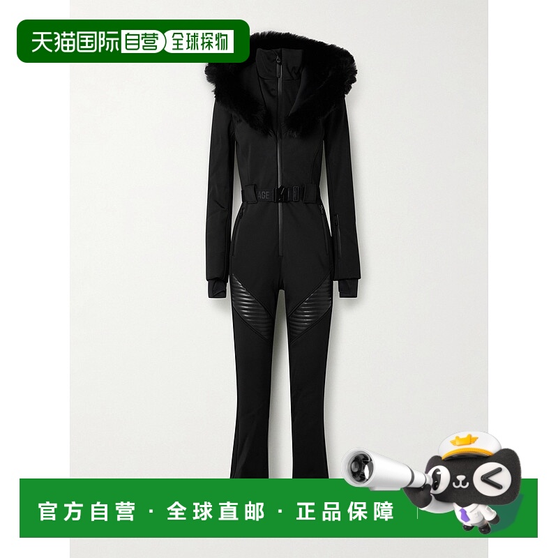 香港直邮Mackage 女士 Elle 连帽束带皮毛饰边带里衬滑雪服 ELLES