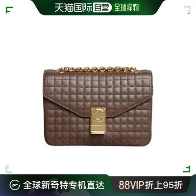 香港直邮潮奢 Celine 思琳 女士C BAG中号牛皮革绗缝手袋