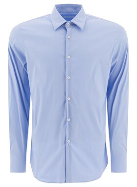 PRADA 男士衬衫 UCM60810HTF0012SOOO SS2025 浅蓝色