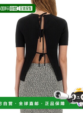 香港直邮TORY BURCH 女士T恤 168784001 AW2025 黑色 Back Closur