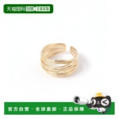 1h可退 612489 女士多层线条设计真铜戒指 日本直邮niko and...