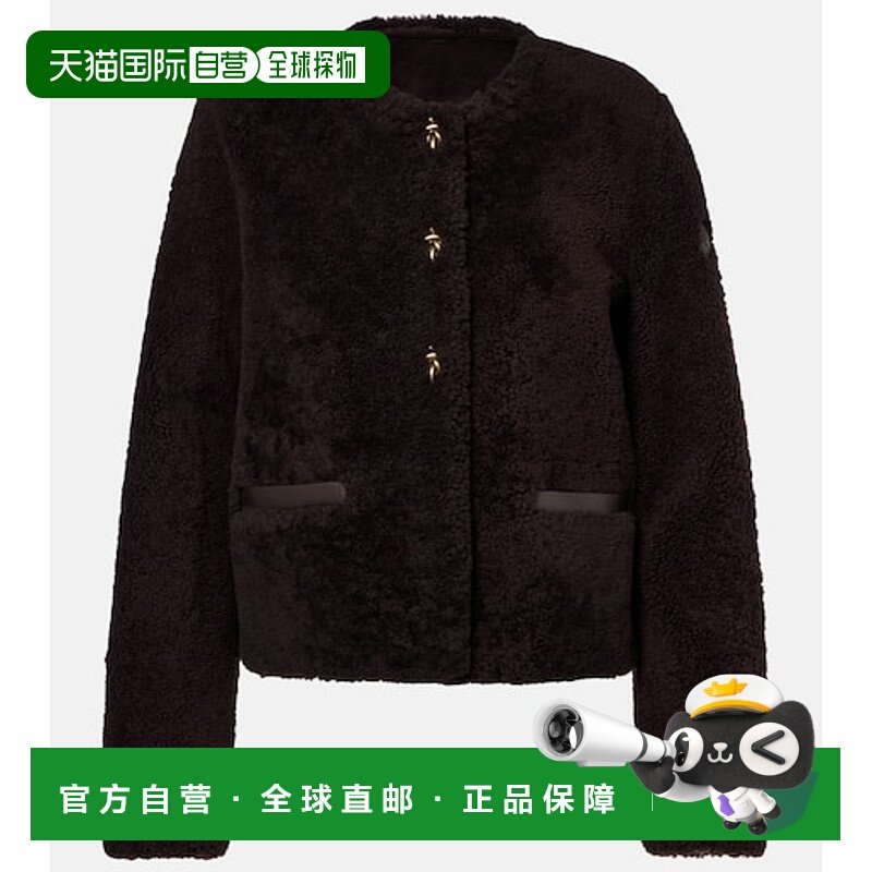 1h可退 香港直邮Moncler 盟可睐 女士 短款皮革边羽绒夹克,女装/女士精品,短外套,淘宝优惠券,粉丝福利购,淘宝优惠卷