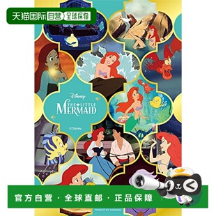 【日本直邮】yanoman玩具99片拼图小美人鱼多场景附小灯10x14.7cm