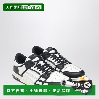 1h可退 香港直邮AMIRI 男士 SKEL TOP 低帮运动鞋(白色/黑色) AMF