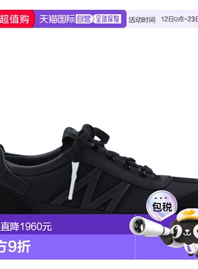 1h可退 香港直邮Moncler 盟可睐 女士 黑色徽标运动鞋 L109B4M000