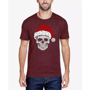 男士 Art 圣诞骷髅字母艺术T恤 Pop 美国直邮LA