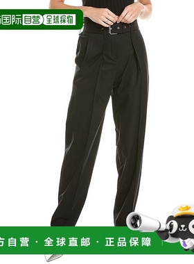 自营 IRO Benet 羊毛混纺长裤 - 黑色 美国奥莱直发卫裤休闲裤