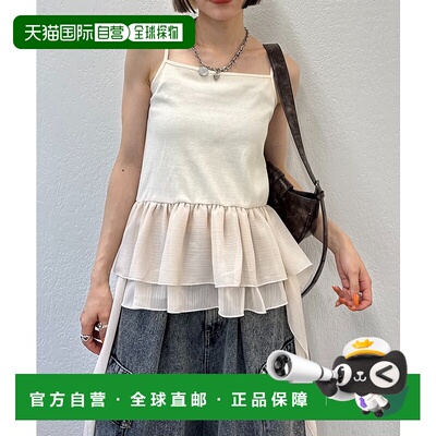 1h可退 日本直邮W closet 女士异材质拼接蕾丝肩带 Adjustable 连