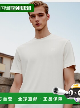 1h可退 香港直邮潮奢 Burberry 巴宝莉 男士 棉质水手领T恤 81062